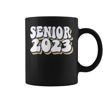 Retro Senior 2023 Back To School Class Of 2023 Graduation Coffee Mug - Thegiftio UK