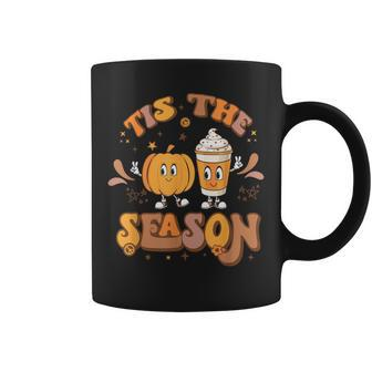 Retro Tis The Season Pumpkin Spice Fall Vibes Thanksgiving  Coffee Mug