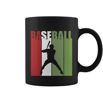 Retro Vintage Baseball Player Silhouette Baseball Lover Baseball Dad Coffee Mug - Monsterry DE