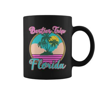 Retro Vintage Besties Trip Florida Coffee Mug - Monsterry