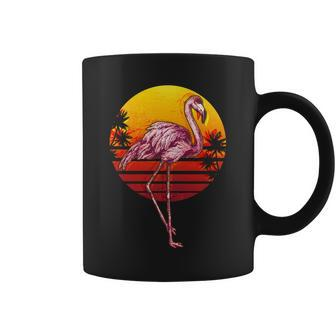 Retro Vintage Flamingo V2 Coffee Mug - Monsterry