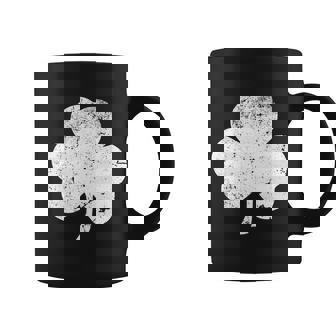 Retro Vintage Irish Distressed Shamrock St Patricks Day Coffee Mug - Monsterry