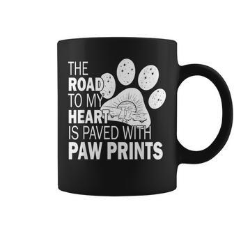 Road To My Heart Paw Prints Dog Paw Mom Coffee Mug - Thegiftio UK