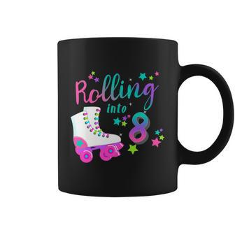 Roller Skate Birthday Shirt 5Th 80S Outfit Decades Party Coffee Mug - Monsterry CA