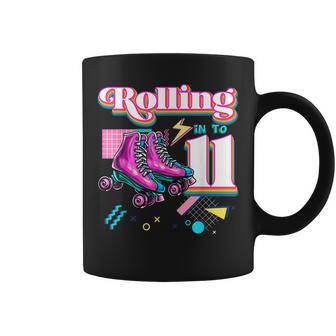 Rolling Into 11 Roller Skate 11Th Birthday Girl Gifts Coffee Mug - Seseable