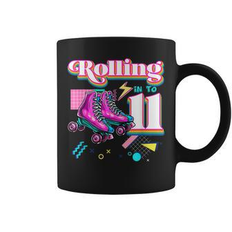 Rolling Into 11 Roller Skate 11Th Birthday Girl Gifts Coffee Mug - Thegiftio UK