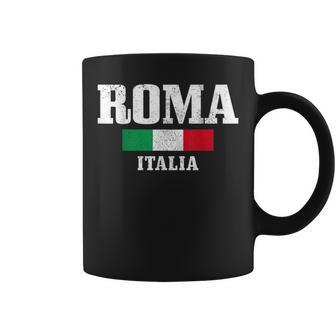 Rome Italy Roma Italia Vintage Italian Flag Coffee Mug - Thegiftio UK