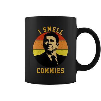Ronald Reagan I Smell Commies Coffee Mug - Monsterry DE