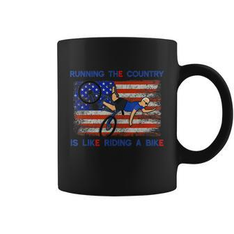 Running The Country Is Like Riding A Bike Biden Falls Off Coffee Mug - Monsterry DE