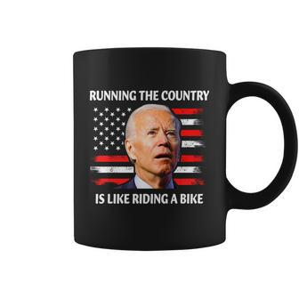 Running The Country Is Like Riding A Bike Joe Biden Coffee Mug - Monsterry AU
