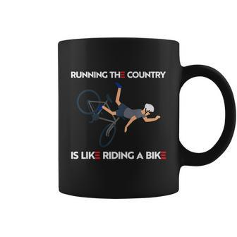 Running The Country Is Like Riding A Bike Joe Biden Funny Coffee Mug - Monsterry DE