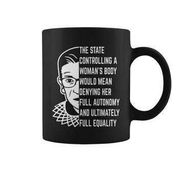 Ruth Bader Ginsburg Defend Roe V Wade Rbg Pro Choice Abortion Rights Feminism Coffee Mug - Monsterry