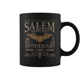 Salem Apothecary Herbalist Witch Wiccan Halloween | Beige Coffee Mug - Seseable