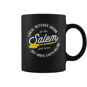 Salem Local Witch Union 1692 Cute Retro Womens Halloween Coffee Mug - Thegiftio UK