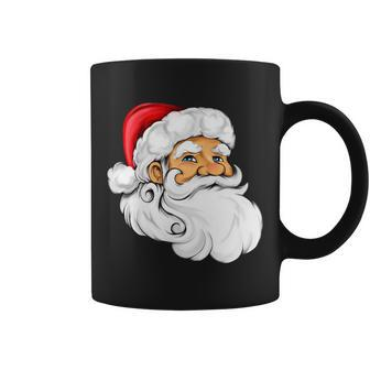 Santa Claus Head Tshirt Coffee Mug - Monsterry