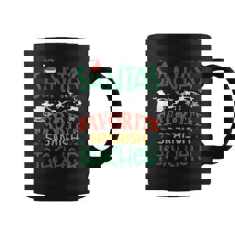 Santas Favorite Spanish Teacher Xmas Outfit Coffee Mug - Thegiftio