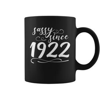 Sassy Since 1922 100Th Birthday Graphic Design Printed Casual Daily Basic Coffee Mug - Thegiftio UK