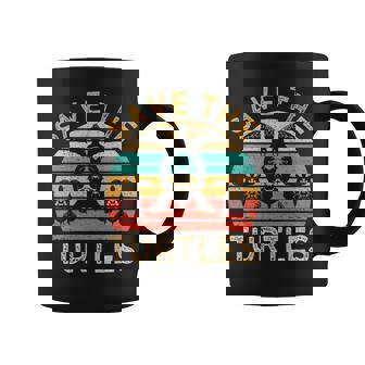 Save The Turtles Animal Rights Retro Style Sea Turtle Coffee Mug - Thegiftio UK