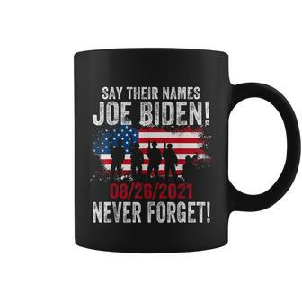 Say Their Names Joe Names Of Fallen Soldiers 13 Heroes Graphic Design Printed Casual Daily Basic Coffee Mug - Thegiftio UK