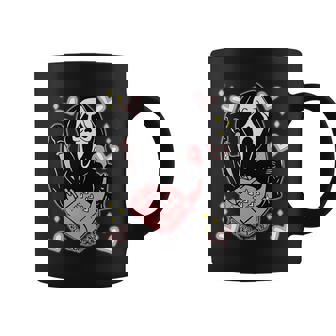 Scary Ghost Face Phone Ghostface Calling Coffee Mug - Monsterry