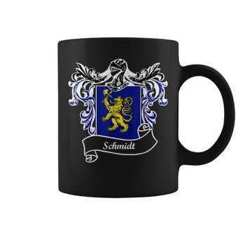 Schmidt Coat Of Arms Surname Last Name Family Crest Coffee Mug - Thegiftio UK