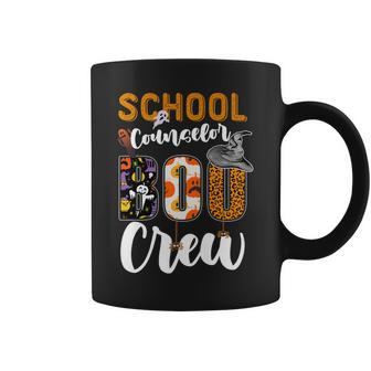 School Counselor Boo Crew Ghost Funny Halloween Matching Coffee Mug - Seseable