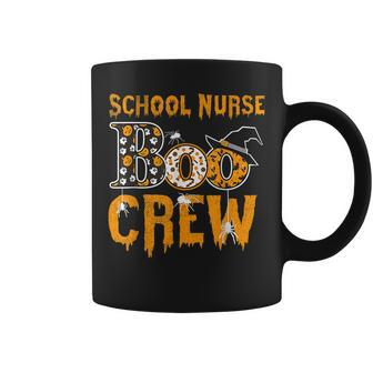 School Nurse Teacher Boo Crew Halloween School Nurse Teacher Coffee Mug - Seseable