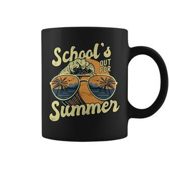 Schools Out For Summer For Teacher Cool Last Day Vintage Coffee Mug - Seseable