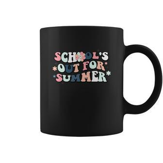 Schools Out For Summer Teacher Cool Groovy Last Day Graphic Design Printed Casual Daily Basic Coffee Mug - Thegiftio UK