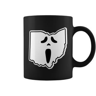 Scream Ohio Halloween Graphic Design Printed Casual Daily Basic Coffee Mug - Thegiftio UK