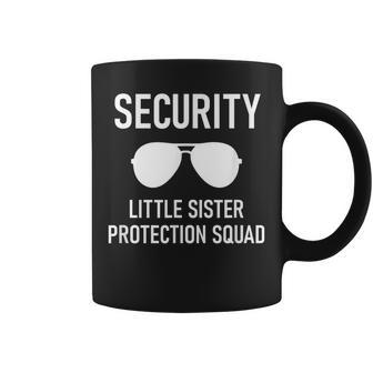 Security Little Sister Protection Squad Funny Coffee Mug - Thegiftio UK