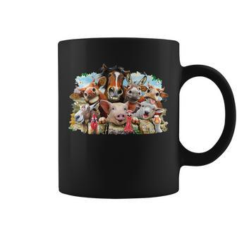 Selfie Farm Animals Funny Tshirt Coffee Mug - Monsterry AU