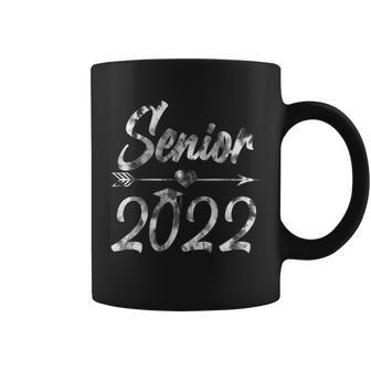 Senior 2022 Vintage Grey Tie Dye Heart Arrow Graphic Design Printed Casual Daily Basic Coffee Mug - Thegiftio UK
