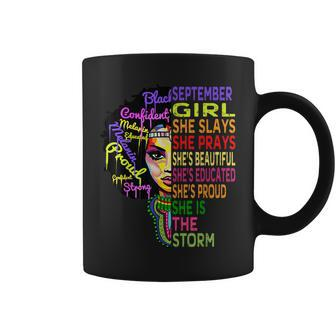 September Birthday For Women - Black Birthday Girl Coffee Mug - Thegiftio UK