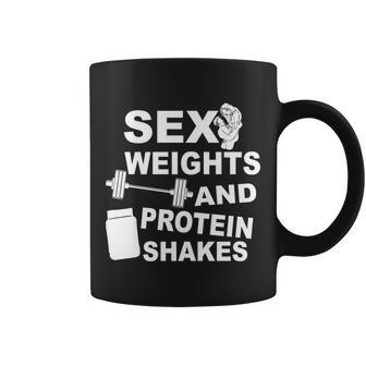 Sex Weights Protein Shakes Coffee Mug - Monsterry UK