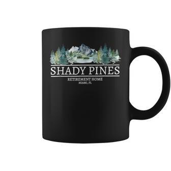 Shady Pines Retirement Home Mountain Trees Graphic Coffee Mug - Thegiftio UK