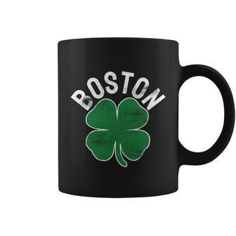 Shamrock Massachusetts Boston St Patricks Day Irish Green Graphic Design Printed Casual Daily Basic Coffee Mug - Thegiftio UK