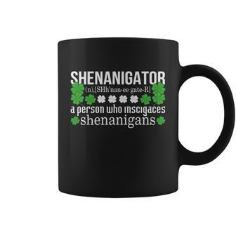 Shenanigans Shenanigator Definition St Patricks Day Graphic Design Printed Casual Daily Basic Coffee Mug