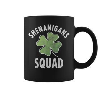 Shenanigans Squad Irish Shamrock Funny Saint Patricks Day Coffee Mug - Thegiftio UK