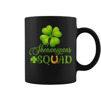 Shenanigans Squad St Patricks Day Shamrock Clover Coffee Mug - Thegiftio UK