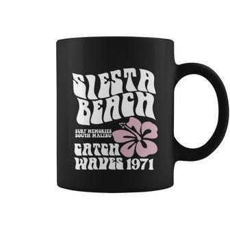 Siesta Beach Surf Memories South Malibu Catch Waves 1971 Design Coffee Mug - Monsterry