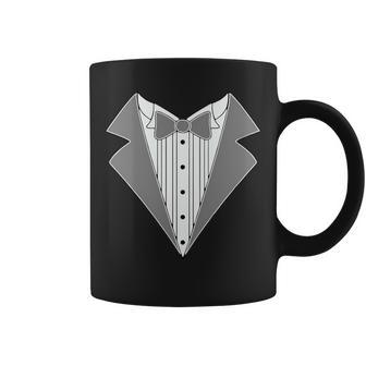 Silver Tuxedo Wedding Tux Graphic Design Printed Casual Daily Basic Coffee Mug - Thegiftio UK