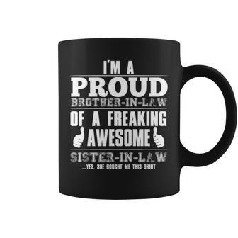 Sister And Brother In Law Proud Brother-In-Law Gifts T Coffee Mug - Thegiftio UK