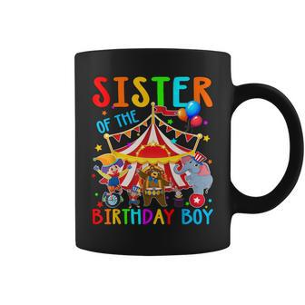 Sister Of The Birthday Boy Carnival Circus Themed B-Day Coffee Mug - Seseable