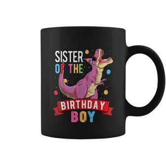 Sister Of The Birthday Boy Matching Trex Birthday Party Graphic Design Printed Casual Daily Basic Coffee Mug - Thegiftio UK