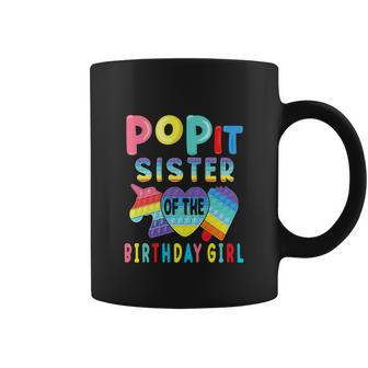Sister Of The Birthday Girl Funny Pop It Unicorn Birthday Coffee Mug - Monsterry