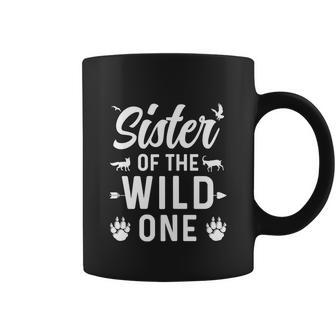 Sister Of The Wild One Funny 1St Birthday Lepard Coffee Mug - Monsterry CA