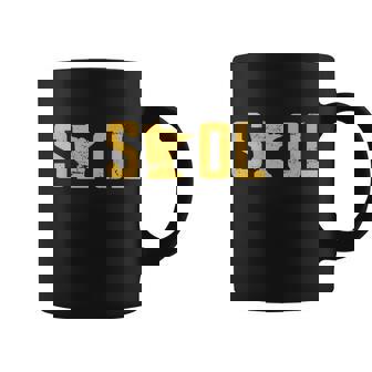Skol Helmet Vintage Viking Logo Tshirt Coffee Mug - Monsterry