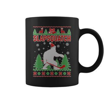 Slapsquatch Ugly Christmas Sweater Bigfoot Coffee Mug - Monsterry DE