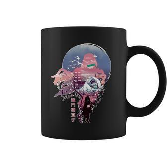 Slayers Demon Anime Nezuko Vaporwave Coffee Mug - Monsterry